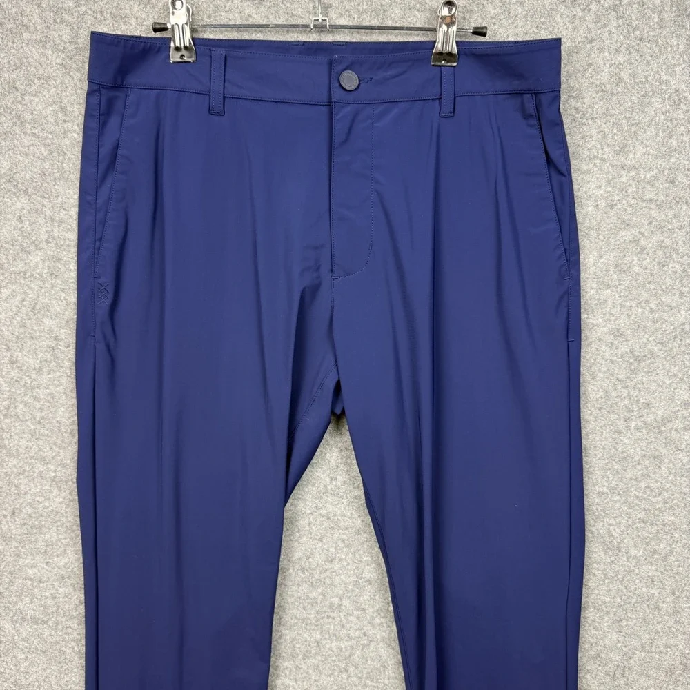 Rhone Commuter Pants Mens 32 Navy Blue Technical Stretch Performance‎ Trousers